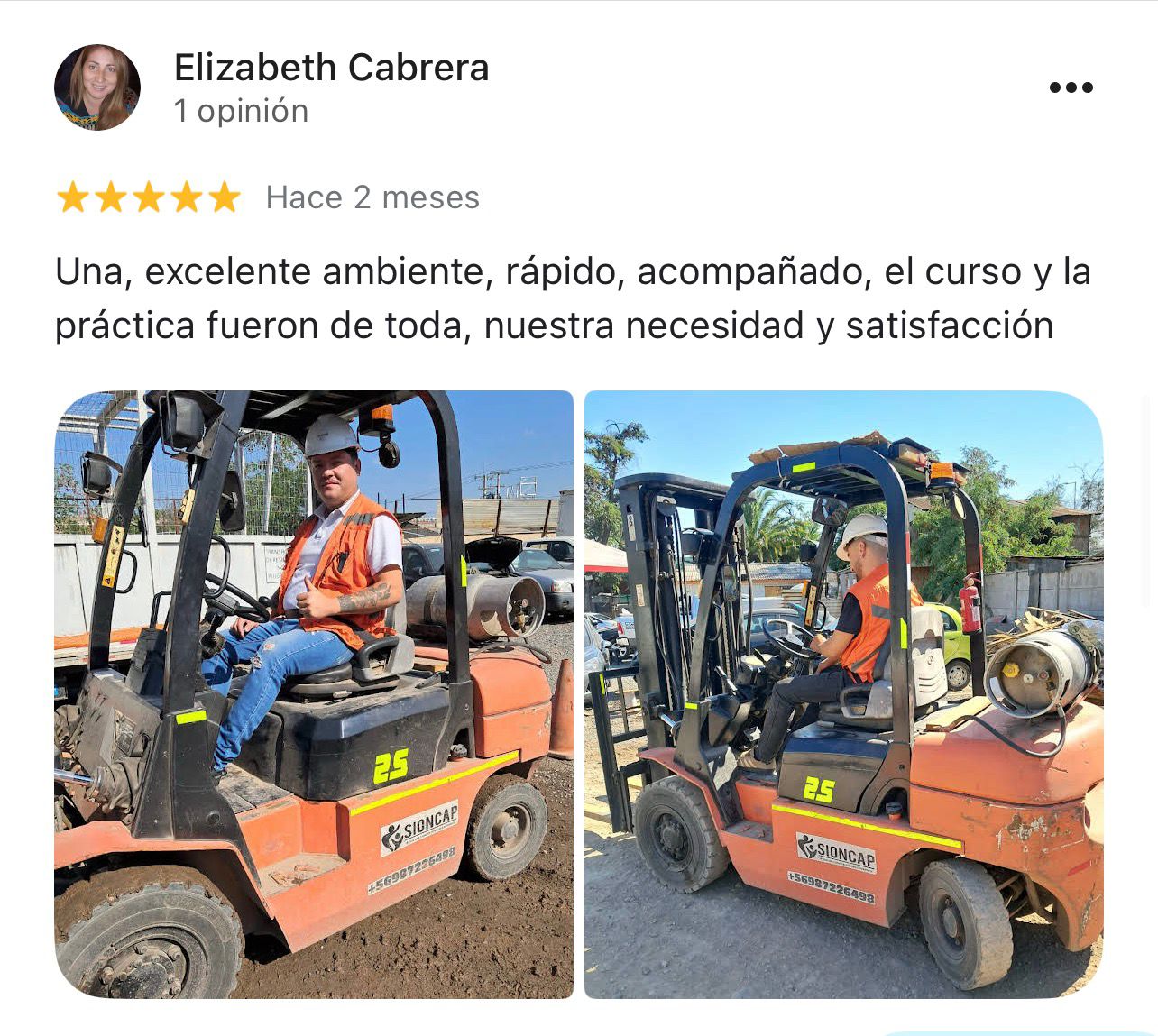 Testimonio Google